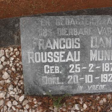 MUNNICH Francois Daniel Rousseau 1871-1927