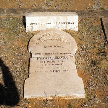 OPPERMAN Hester Johanna nee JORDAAN 1873-1925