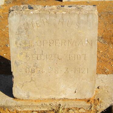 OPPERMAN D.J. 1907-1921
