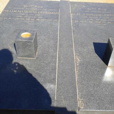 OPPERMAN Willem Maartens 1893-1971 &amp; G.H.J. VENTER 1895-1983