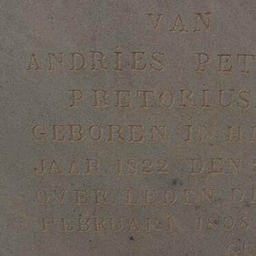 PRETORIUS Andries Petrus 1822-1898 