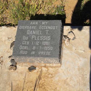 PLESSIS Daniel T., du 1881-1950