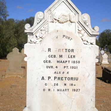 PRETORIUS A.P. 1845-1927 &amp; A.R. MULLER 1850-1921
