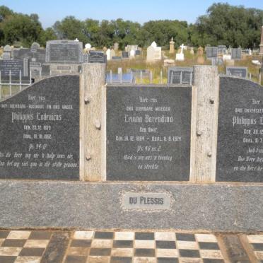 PLESSIS Philippus Lodevicus, du 1879-1952 &amp; Levina Barendina Smit 1884-1974 :: DU PLESSIS Philippus Lodevicus 1905-1970