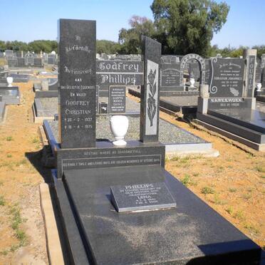 PHILLIPS Godfrey Christian 1937-1975 &amp; Lena 1940-2006