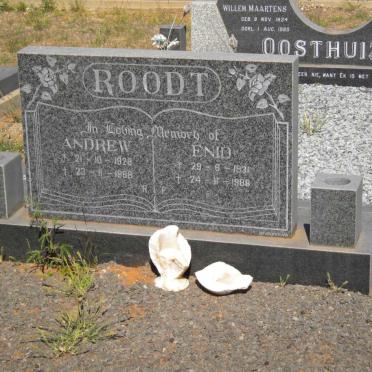 ROODT Andrew 1928-1988 &amp; Enid 1931-1988