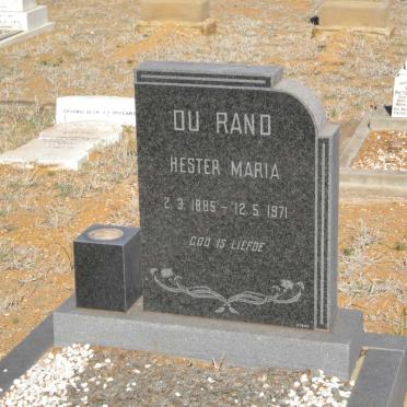 RAND Hester Maria, du 1885-1971