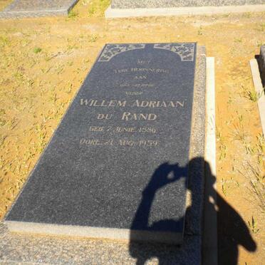 RAND Willem Adriaan, du 1886-1959