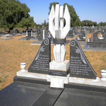 TONDER Francois, van 1962-1987 :: GREYLING Annalie 1964-1987