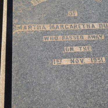TOIT Martha Margaretha, du -1951