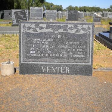 VENTER Pieter Jacobus 1873-1958 &amp; Susara Johanna 1882-1968