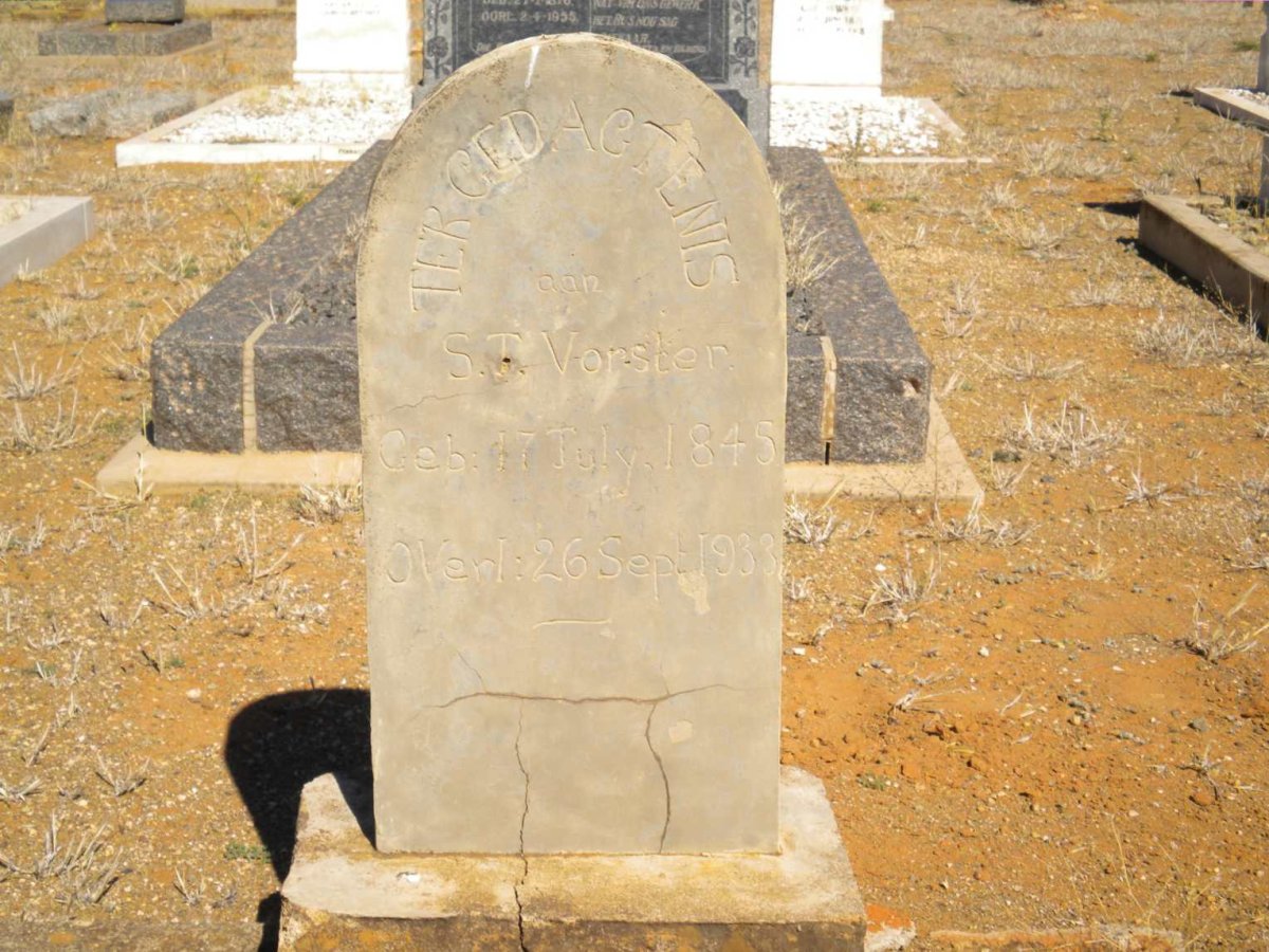 VORSTER S.J. 1845-1933