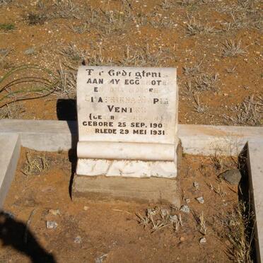 VENTER Chatriena Maria nee JORDAAN 1902-1931