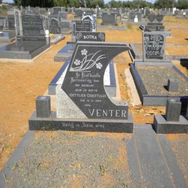 VENTER Gottlieb Christiaan 19?4-