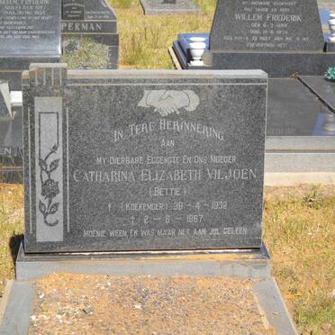 VILJOEN Catharina Elizabeth nee KOEKEMOER 1932-1967