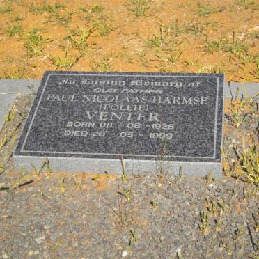 VENTER Paul Nicolaas Harmse 1926-1999