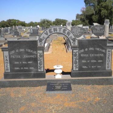 VENTER Pieter Johannes 1893-1968 &amp; Maria Catharina 1894-1986