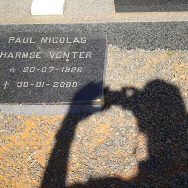VENTER Pieter Johannes 1893-1968 &amp; Maria Elizabeth 1894-1986 :: VENTER Paul Nicholas Harmse 1926-2000