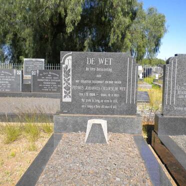 WET Petrus Johannes Oelofse, de 1908-1953