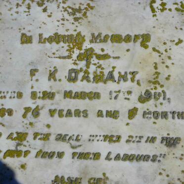 DAMANT F.K. -1901 &amp; Margaretha Gordianna Cornelia MACKRILL 1829-1910 :: DAMANT Abel Daniel -1897