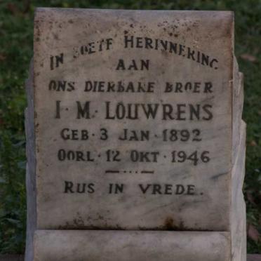 LOUWRENS I.M. 1892-1946