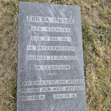 MOSEL Frieda nee KUCHERER 1867-1925