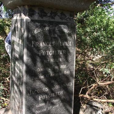POTGIETER Jacobus Johannes 1871-1942 &amp; Frances Muriel MULLER 1892-1942