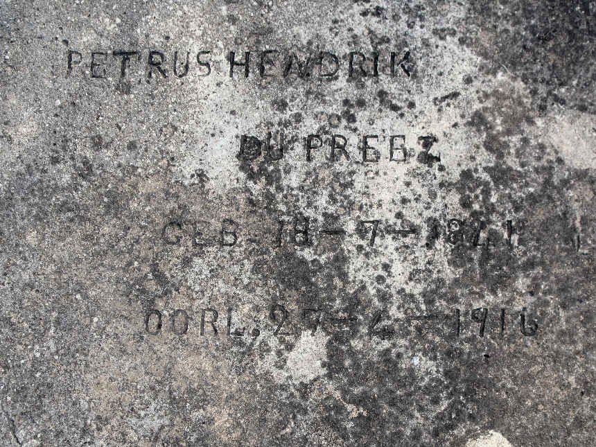 PREEZ Petrus Hendrik, du 1841-1916