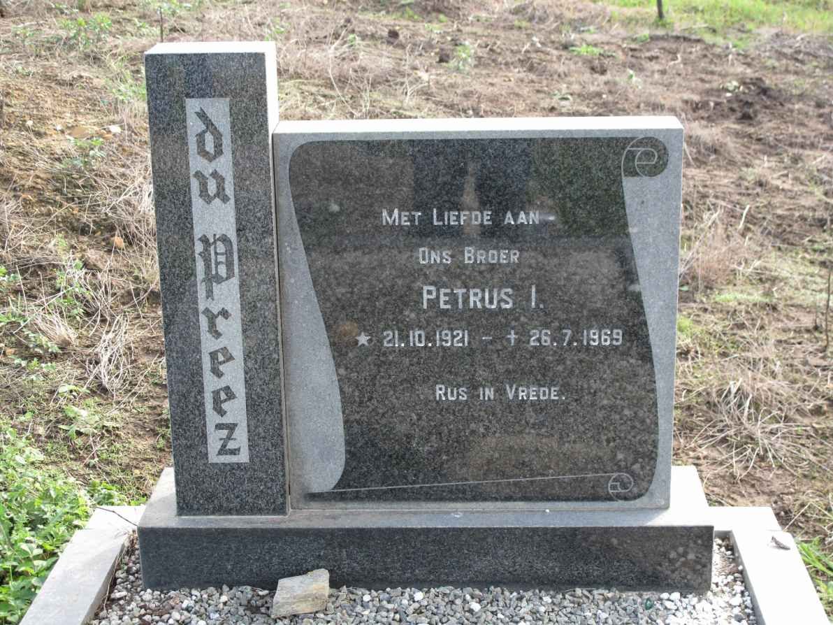 PREEZ Petrus I., du 1921-1969