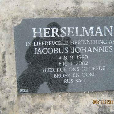 HERSELMAN Jacobus Johannes 1960-2002