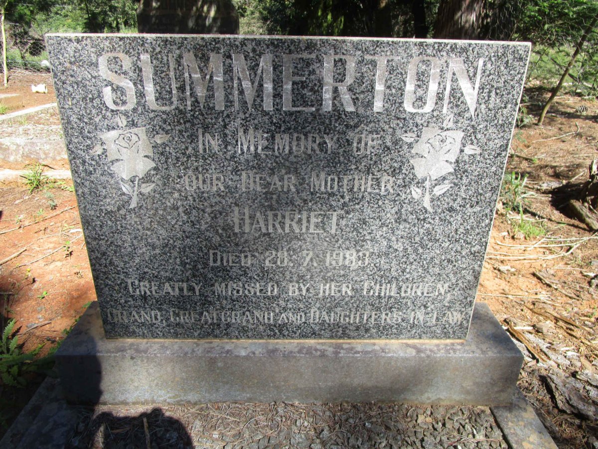 SUMMERTON Harriet -1983