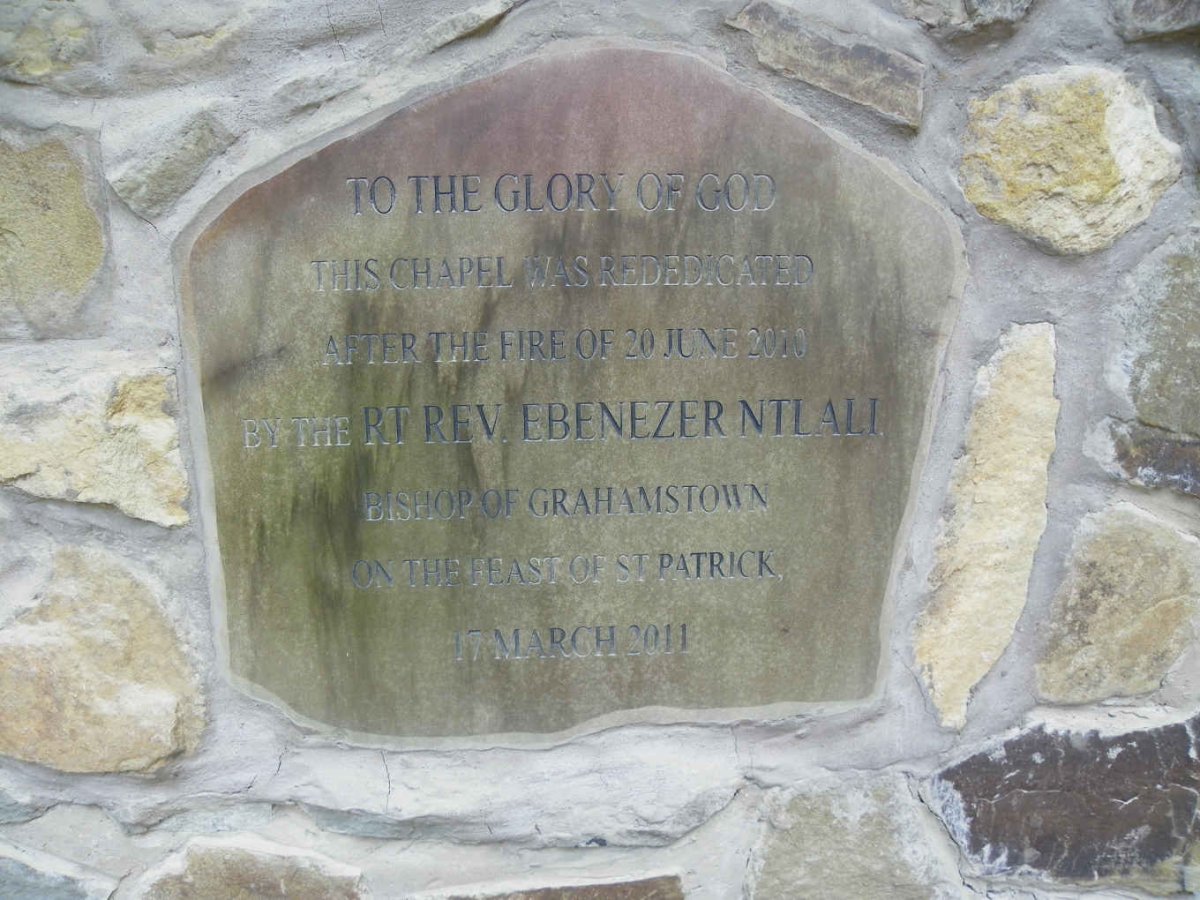 6. Rededication plaque