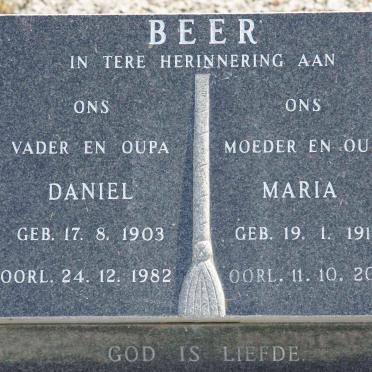 BEER Daniel 1903-1982 &amp; Maria 1918-2004