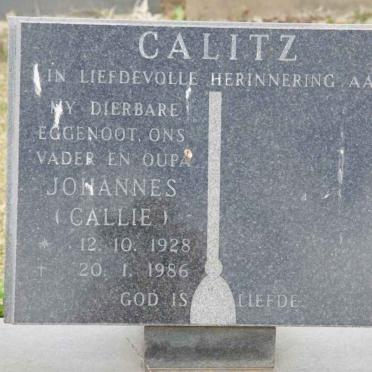CALITZ Johannes 1928-1986