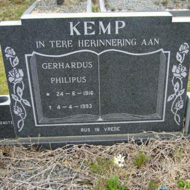 KEMP Gerhardus 1916-1993