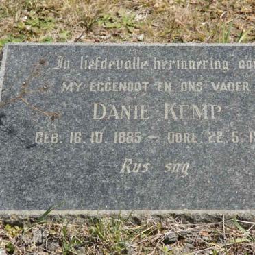 KEMP Danie 1885-1952