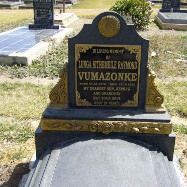 VUMAZONKE Lunga Sithembile Raymond 1970-2002