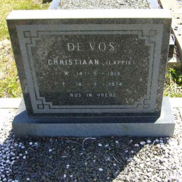 VOS Christiaan, de 1913-1974