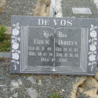 VOS Erick, de 1940-1994 &amp; Doreen 1937-1995