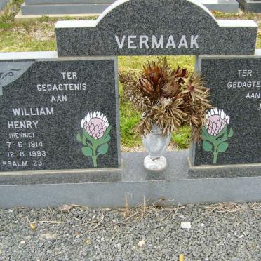 VERMAAK William Henry 1914-1993 &amp; Jacoba Johanna 1921-1999