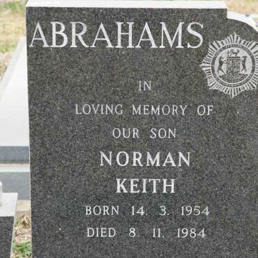 ABRAHAMS Norman Keith 1954-1984