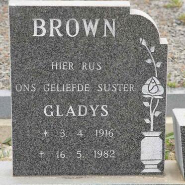 BROWN Gladys 1916-1982