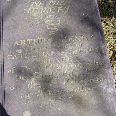 DEARE Arthur Henry -1855