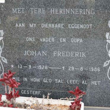 FERREIRA Johan Frederik 1928-1986