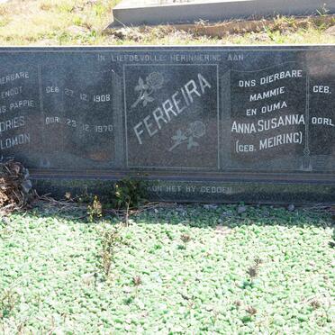 FERREIRA Andries Salomon 1908-1970 &amp; Anna Susanna MEIRING 1910-1998