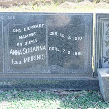 FERREIRA Anna Susanna nee MEIRING 1910-1998