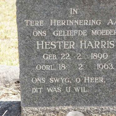 HARRIS Hester 1890-1963