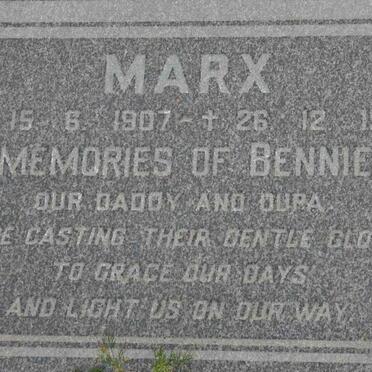 MARX Bennie 1907-1981