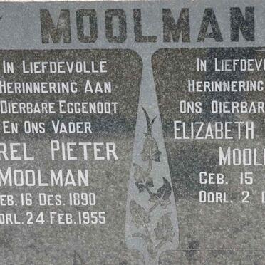 MOOLMAN Carel Pieter 1890-1955 &amp; Elizabeth Eunice 1895-1965