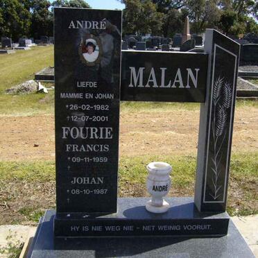 MALAN André 1982-2001 :: FOURIE Francis 1959- :: MALAN Johan 1987-